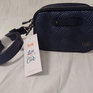 LUG Coupe SE 2 Crossbody or Belt Bag Metallic Indigo NEW W/Tags and all papers